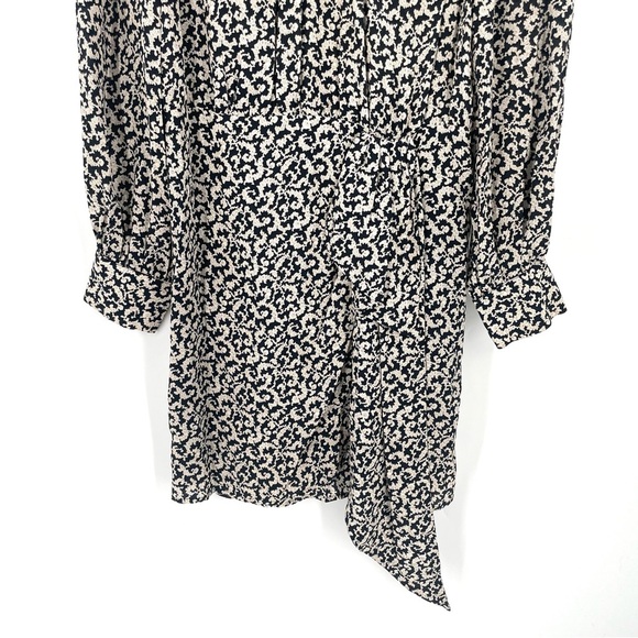 THE KOOPLES Silk Baroque Lace MCM Print Above Knee Long Sleeve Classic Dress - Picture 5 of 8